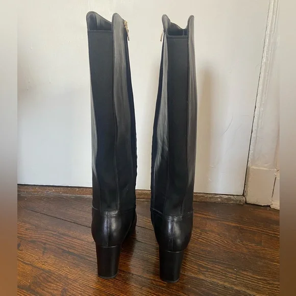 Clarks Sz 10 Knee High Leather Boots - Picture 3 of 8